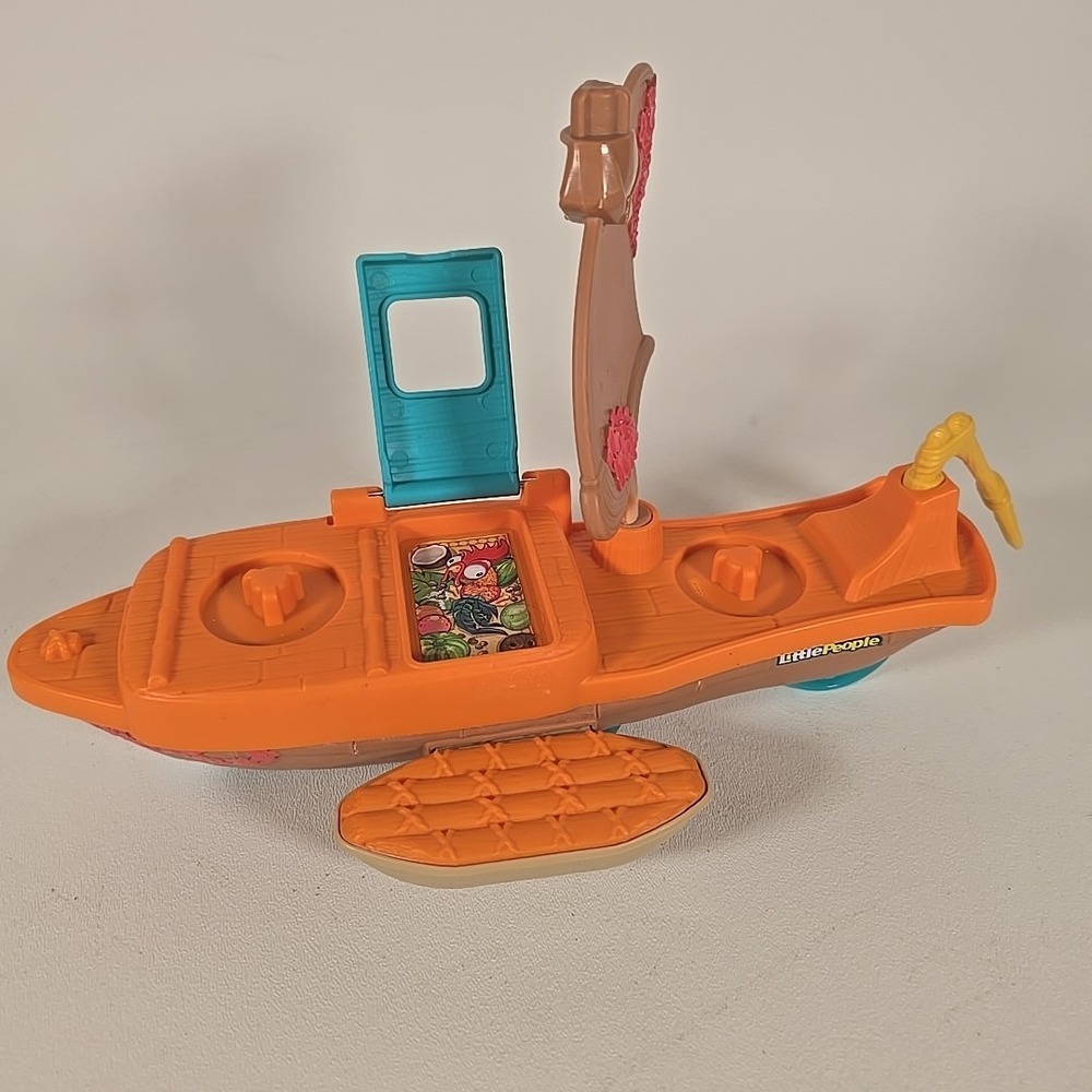 Little People -Toddler Toys Disney Princess Moana & Maui's Canoe Sail Boat Only